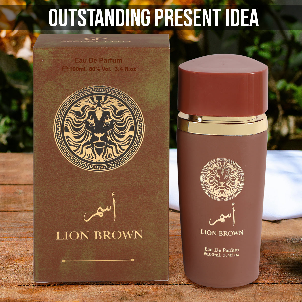 Lion Brown Spray Perfume Eau De Parfum For Men - 100ML/3.4FL.OZ