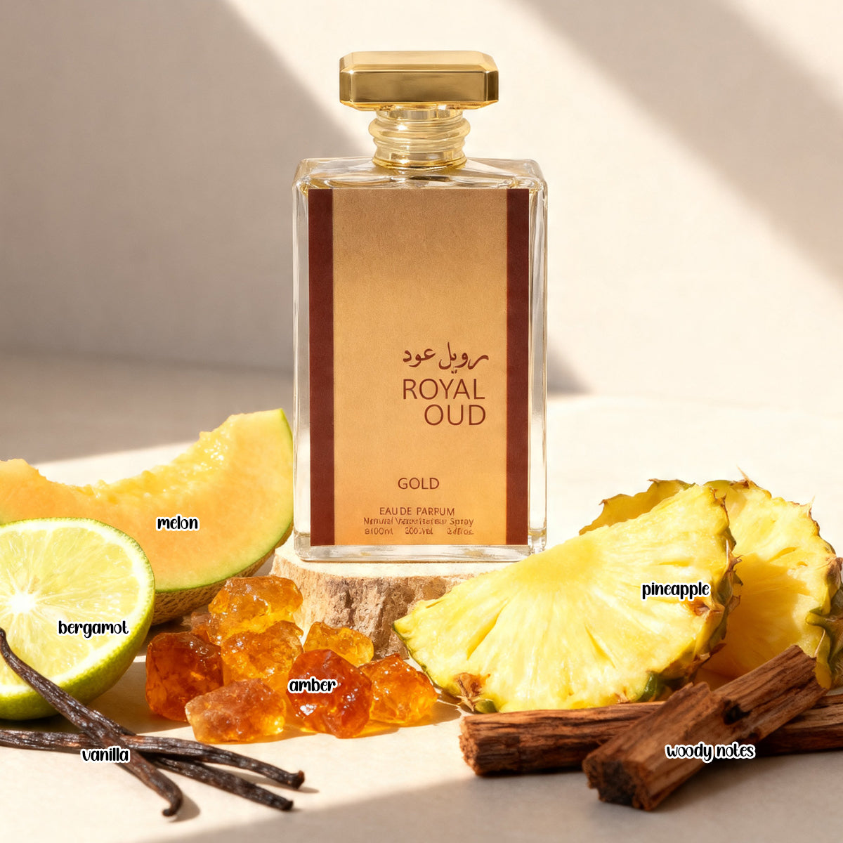 Royal Oud Gold Spray Perfume Eau De Parfum For Men And Women - 100ML/3.4FL.OZ.