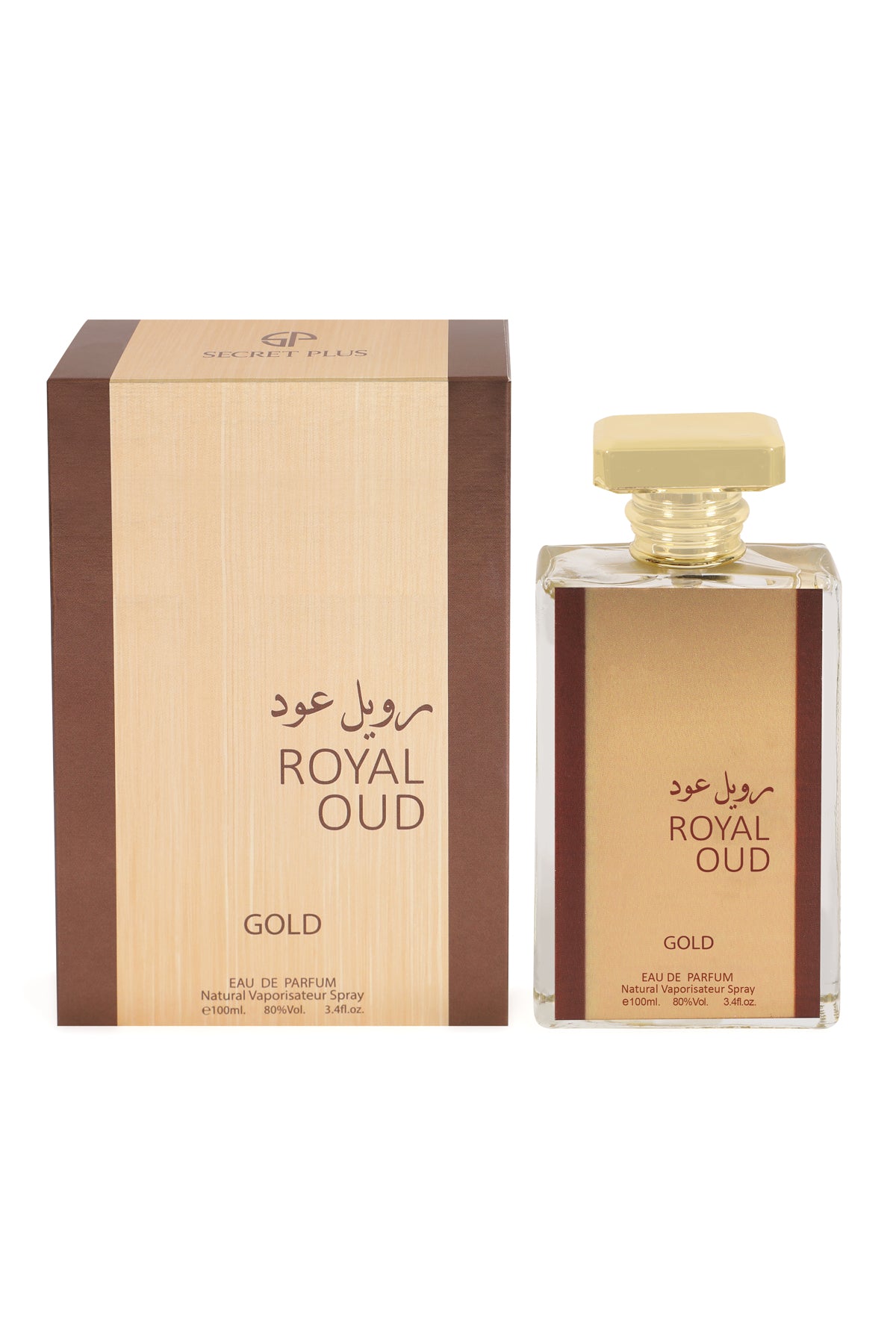 Royal Oud Gold Spray Perfume Eau De Parfum For Men And Women - 100ML/3.4FL.OZ.