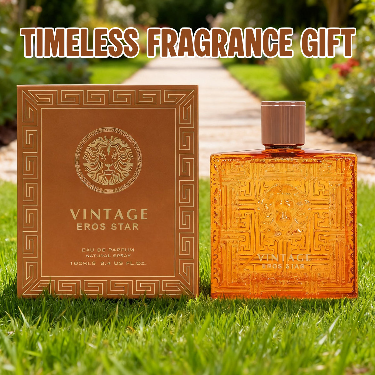 Vintage Eros Star Spray Perfume Eau De Parfum For Men - 100ML/3.4FL.OZ./3PCS