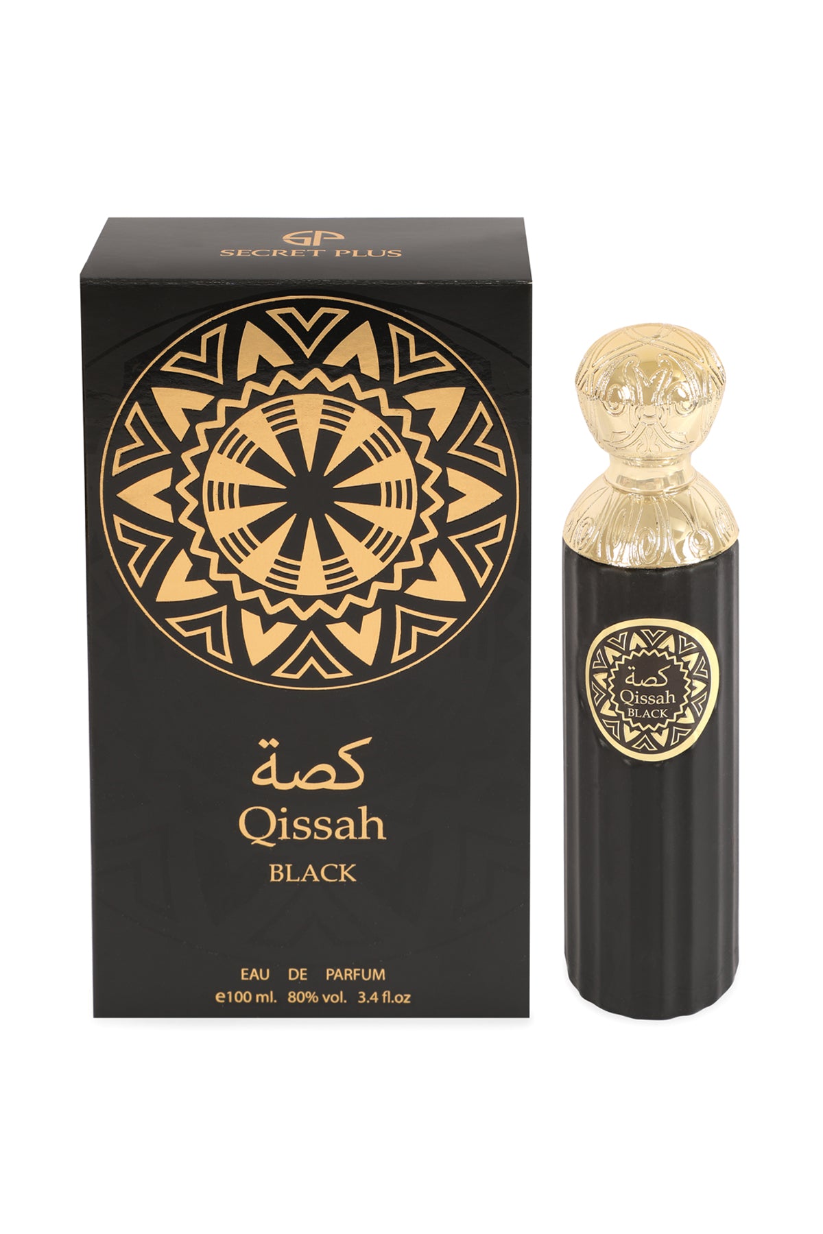 Qissah Black Spray Perfume Eau De Parfum For Men - 100ML/3.4FL.OZ.