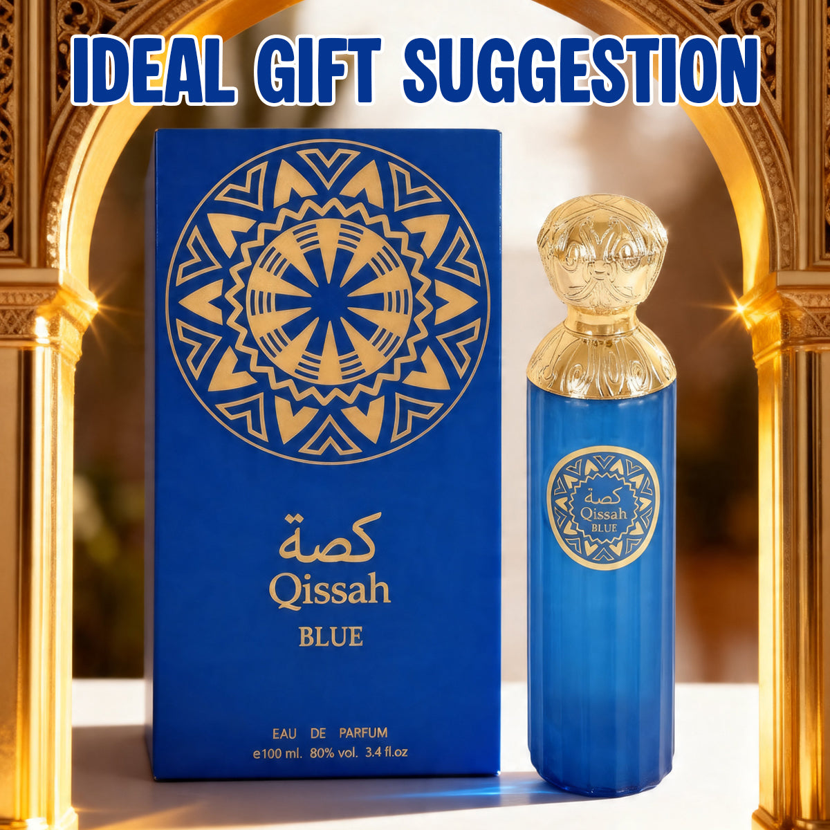 Qissah Blue Spray Perfume Eau De Parfum For Men And Women - 100ML/3.4FL.OZ.