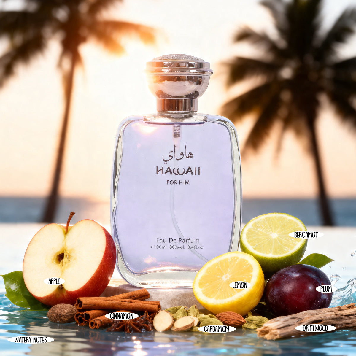 Hawaii For Him Spray Perfume Eau De Parfum For Men - 100ML/3.4FL.OZ.