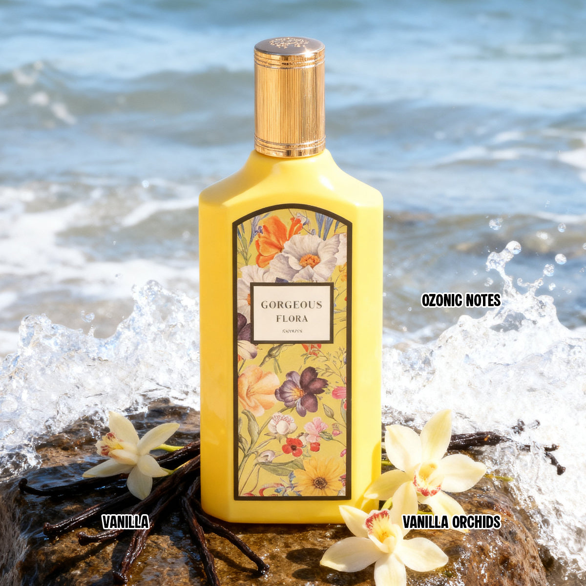 Gorgeous Floral Golden Spray Perfume Eau De Parfum For Women - 100ML/3.4FL.OZ.