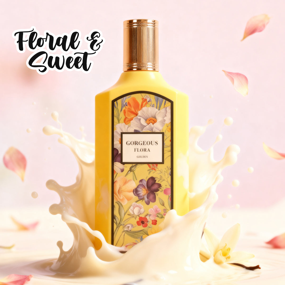 Gorgeous Floral Golden Spray Perfume Eau De Parfum For Women - 100ML/3.4FL.OZ.
