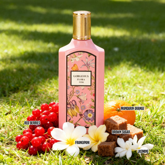 Gorgeous Floral Pink Spray Perfume Eau De Parfum For Women - 100ML/3.4FL.OZ.