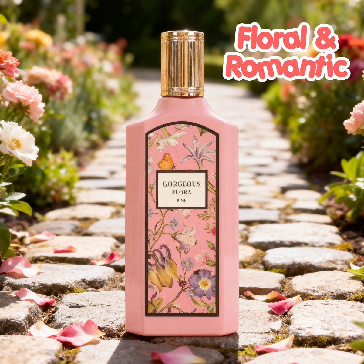 Gorgeous Floral Pink Spray Perfume Eau De Parfum For Women - 100ML/3.4FL.OZ.