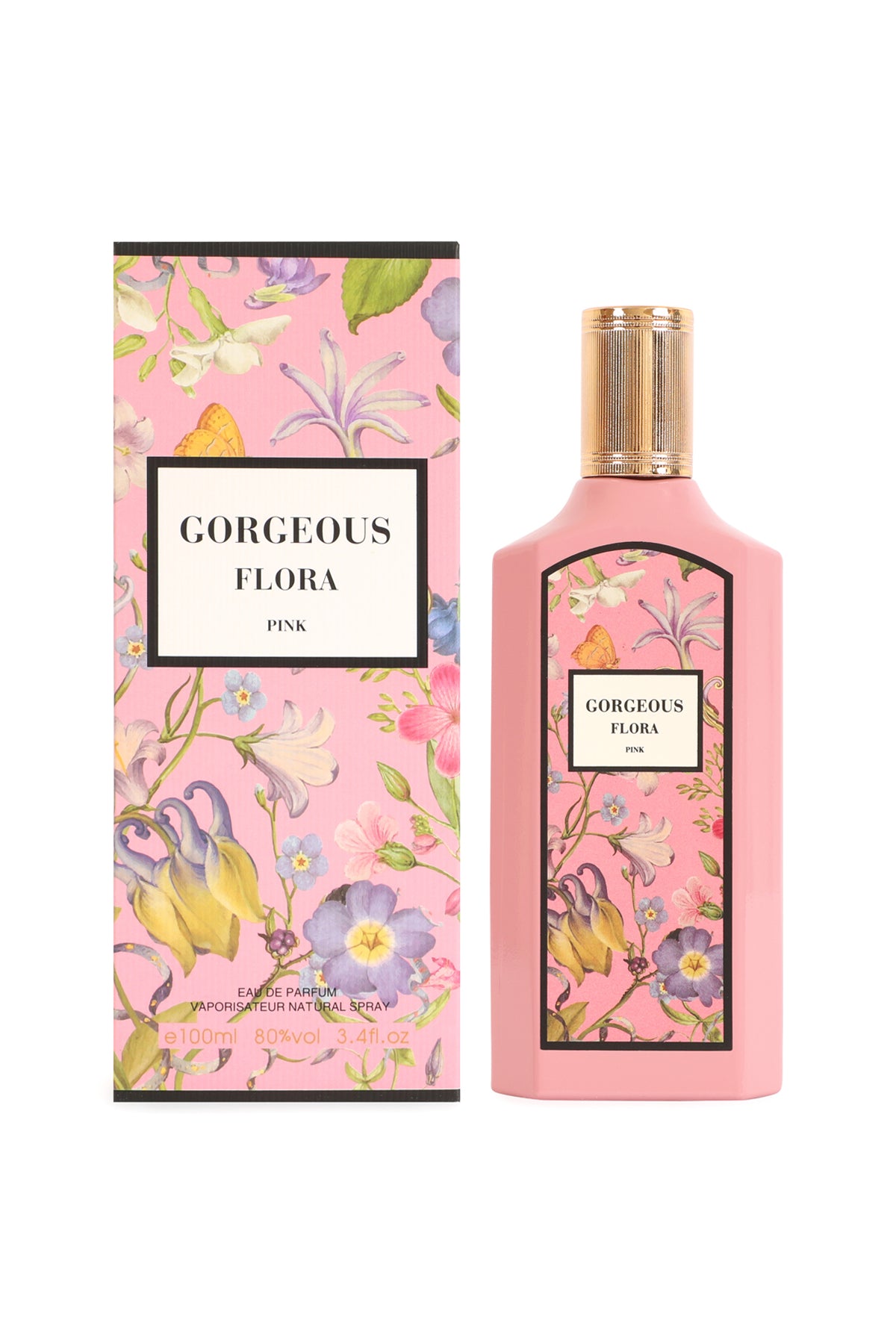 Gorgeous Floral Pink Spray Perfume Eau De Parfum For Women - 100ML/3.4FL.OZ.