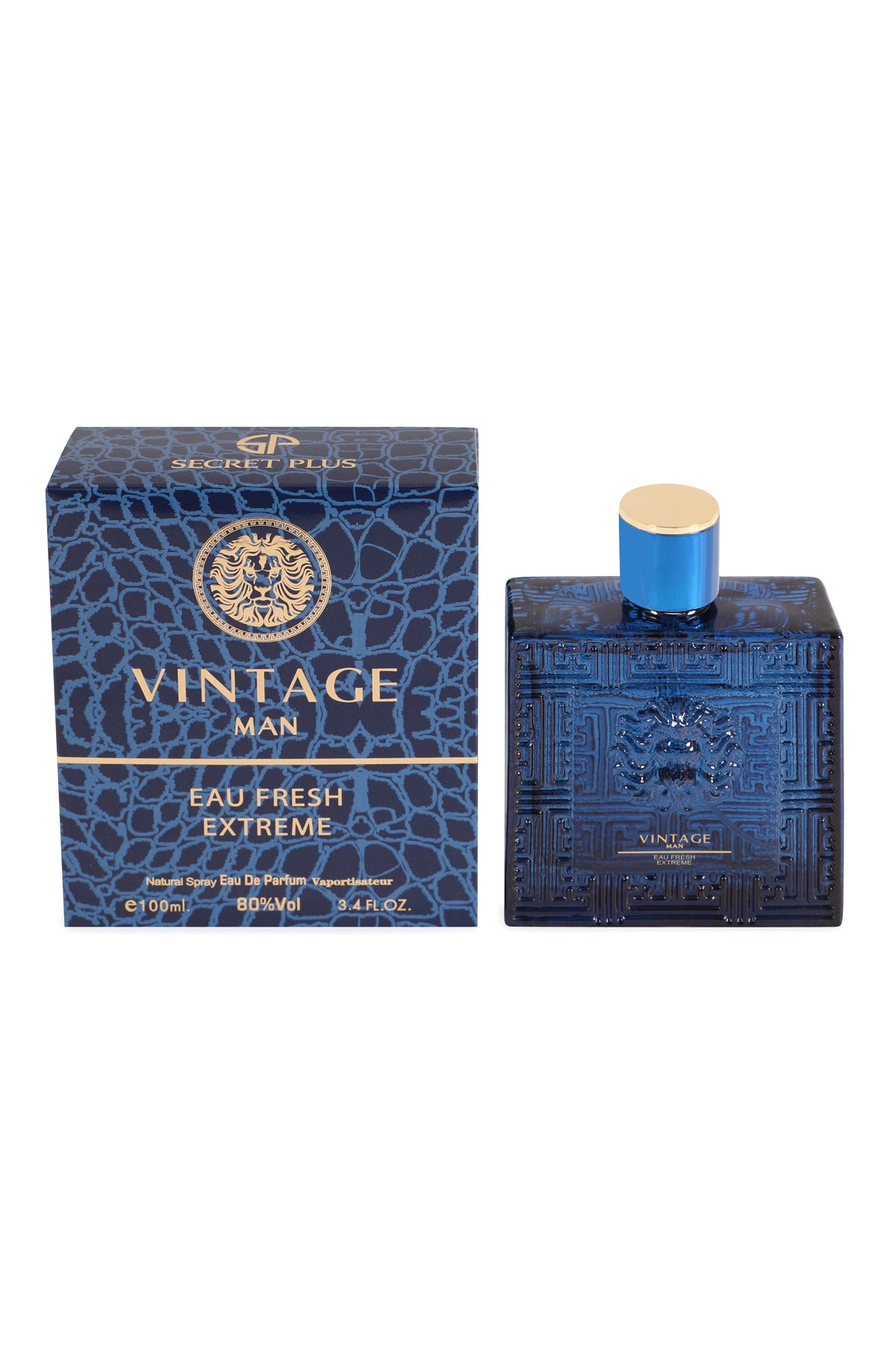 Vintage Eau Extreme Spray Perfume Eau De Parfum For Men - 100ML/3.4FL.OZ./3PCS
