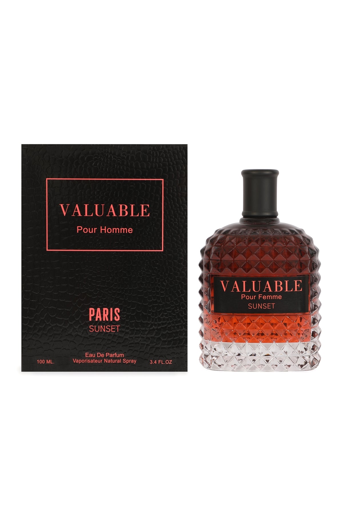 Valuable Pour Homme Paris Sunset Spray Perfume Eau De Parfum For Men 100ML/3.4FL.OZ.