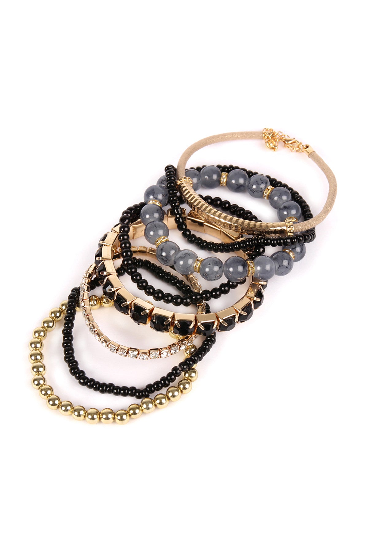Multi Beads Stretch Bracelet