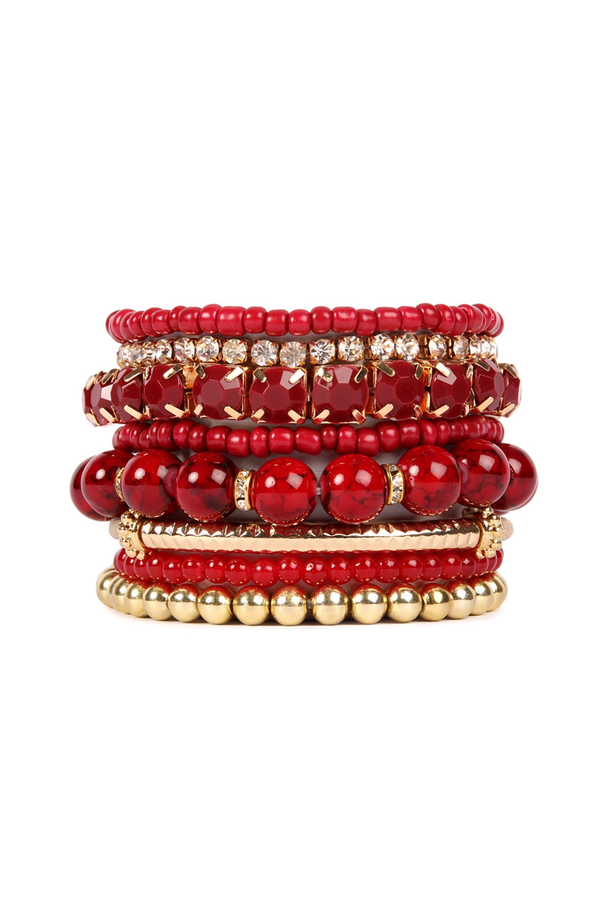 Multi Beads Stretch Bracelet