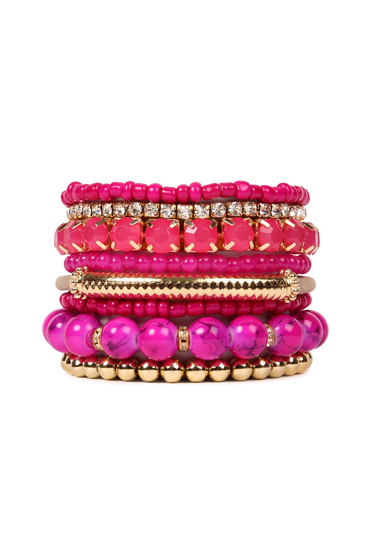 Multi Beads Stretch Bracelet