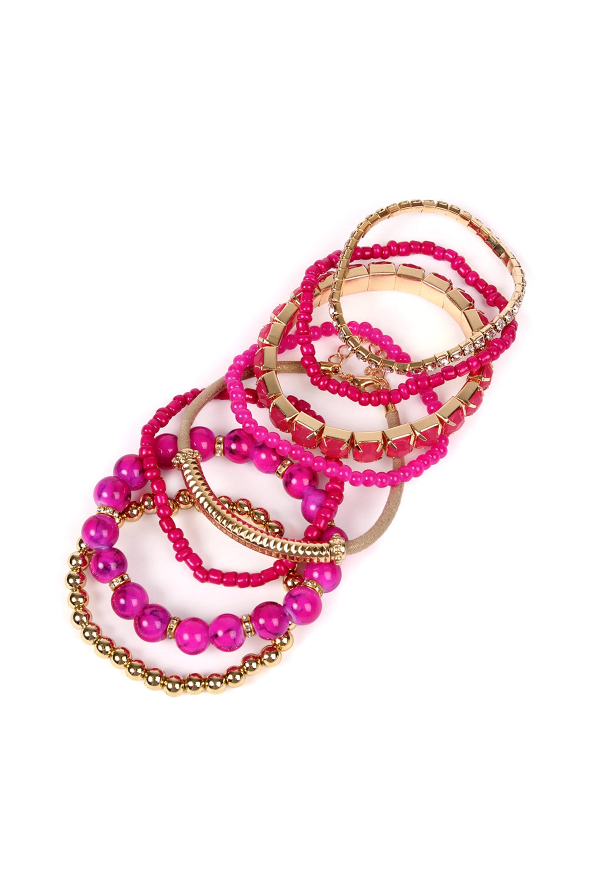 Multi Beads Stretch Bracelet