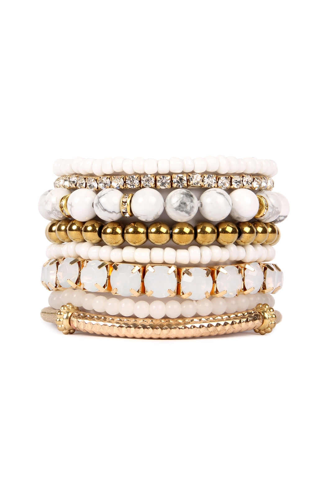 Multi Beads Stretch Bracelet