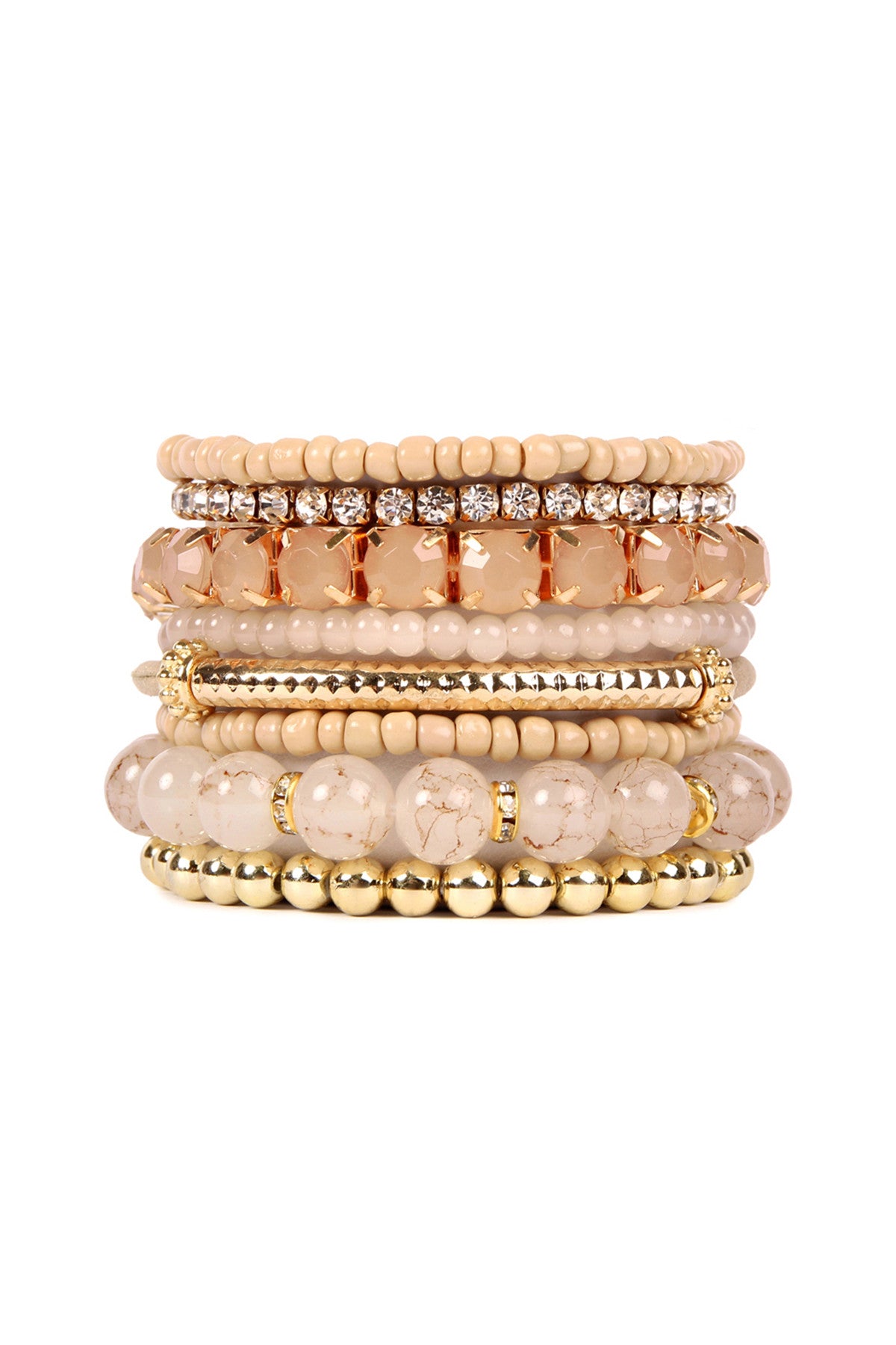 Multi Beads Stretch Bracelet