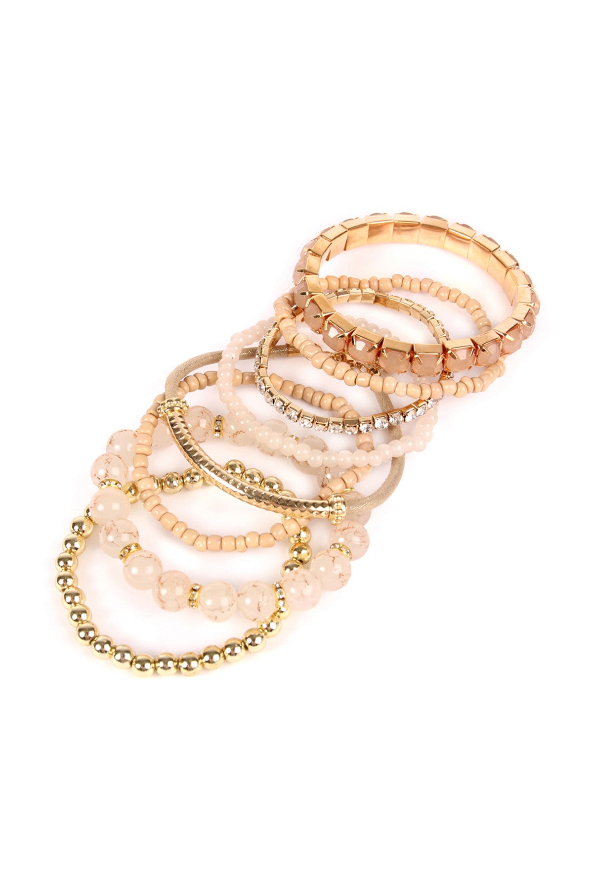 Multi Beads Stretch Bracelet