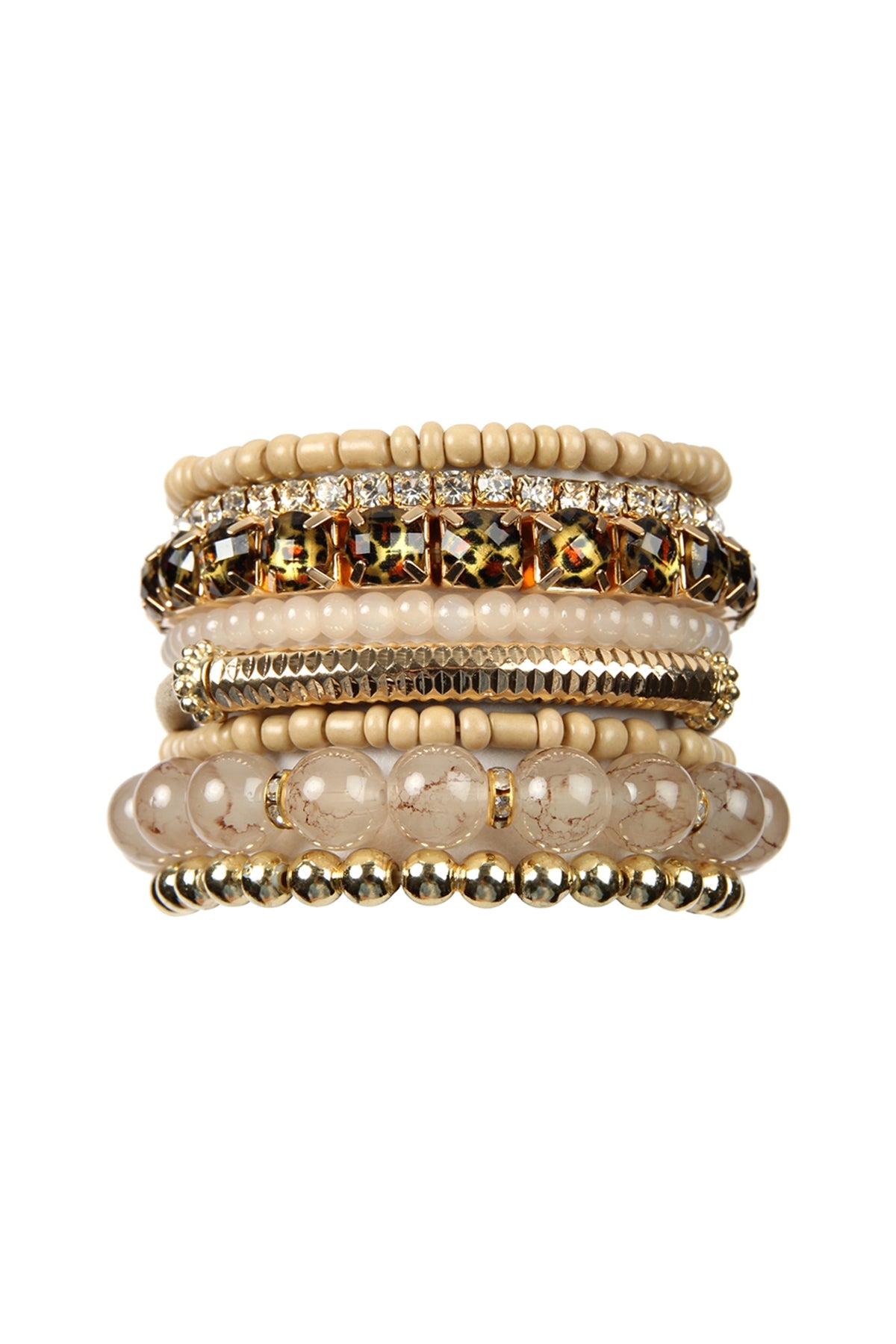 Multi Beads Stretch Bracelet