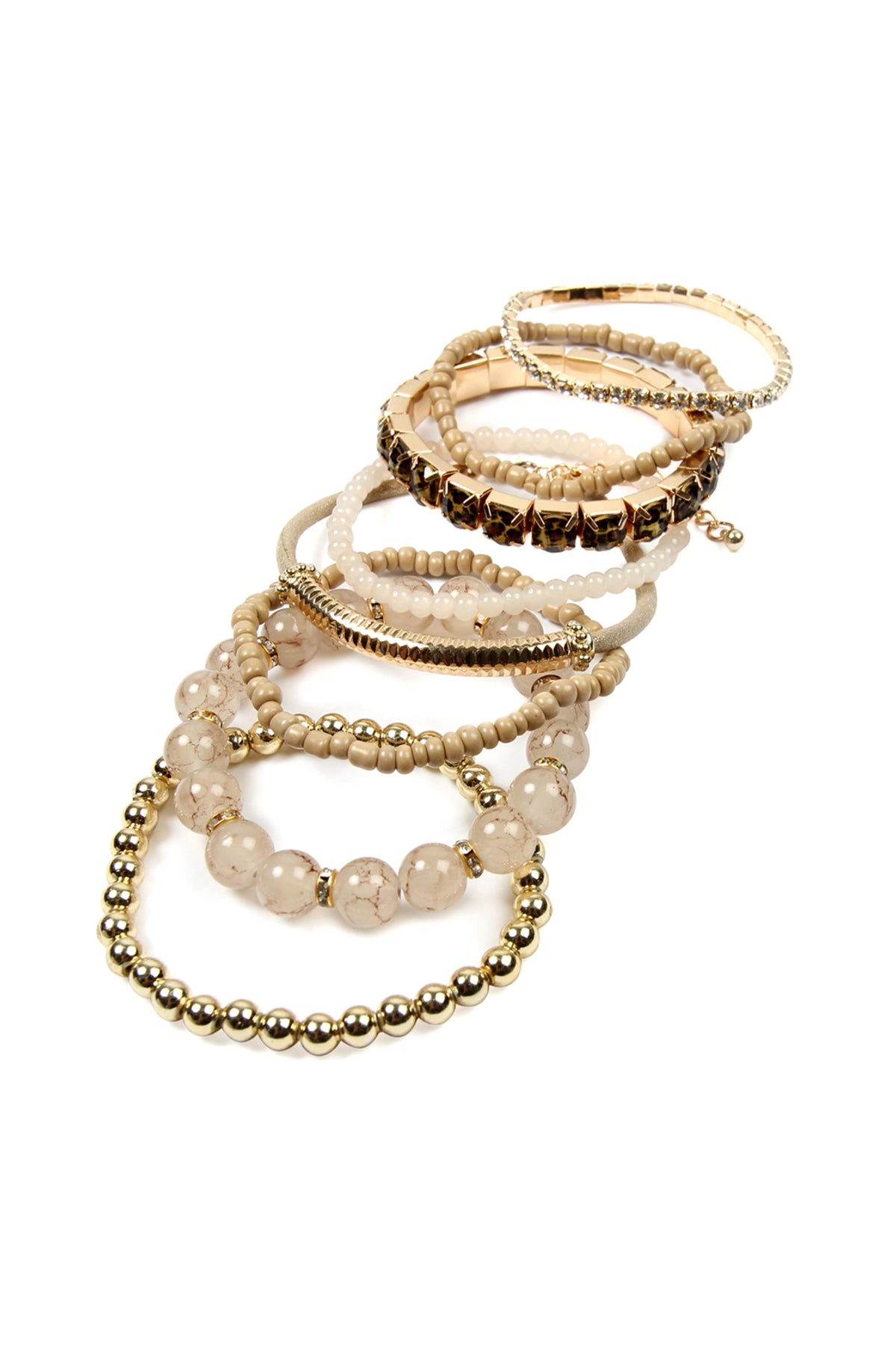 Multi Beads Stretch Bracelet