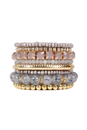 Multi Beads Stretch Bracelet