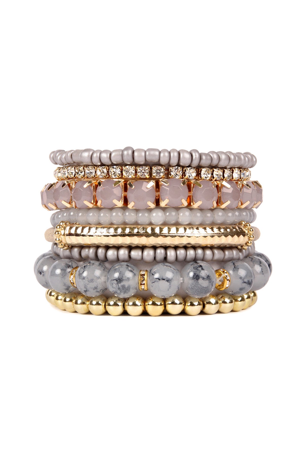 Multi Beads Stretch Bracelet