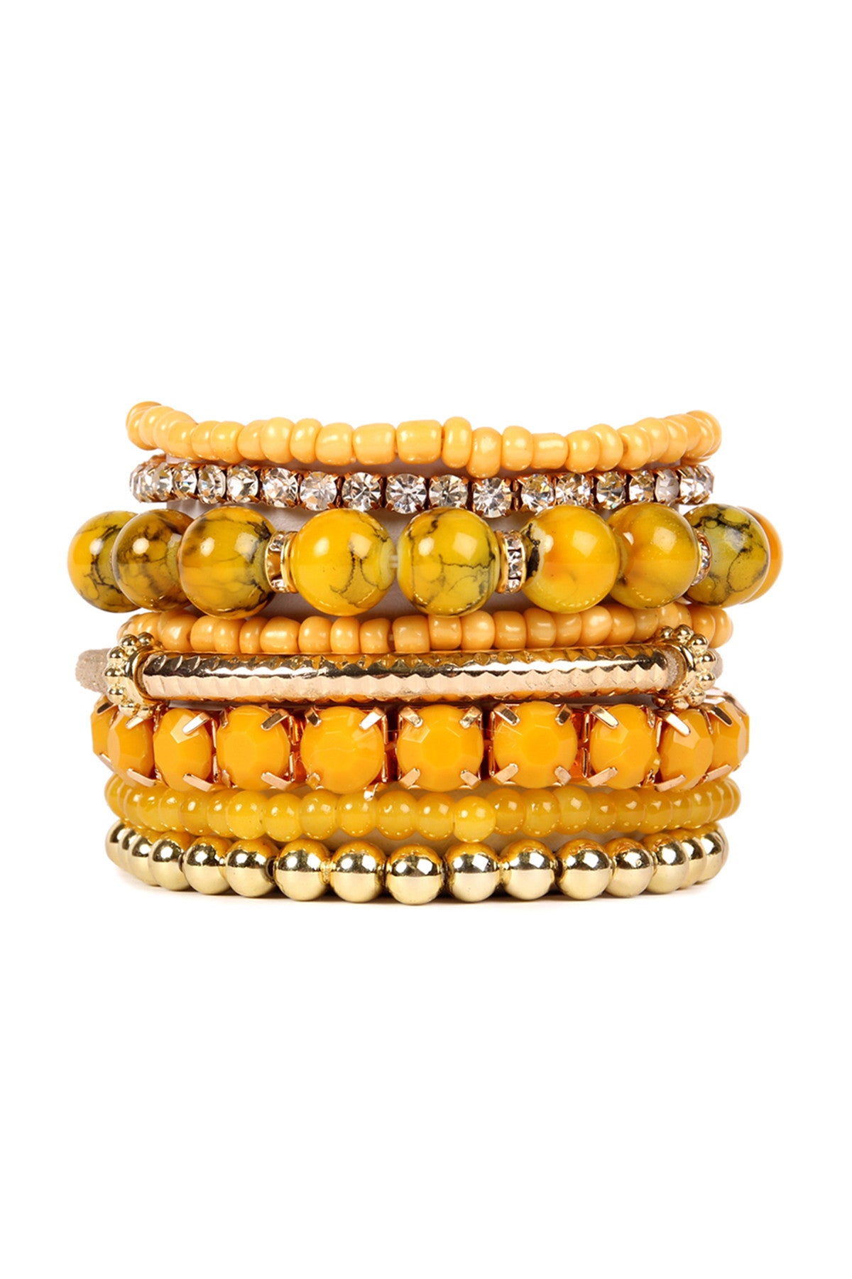 Multi Beads Stretch Bracelet