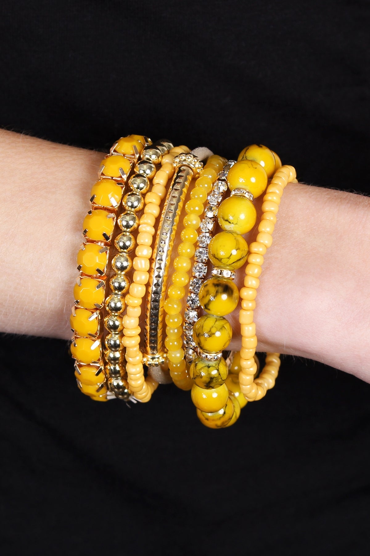 Multi Beads Stretch Bracelet
