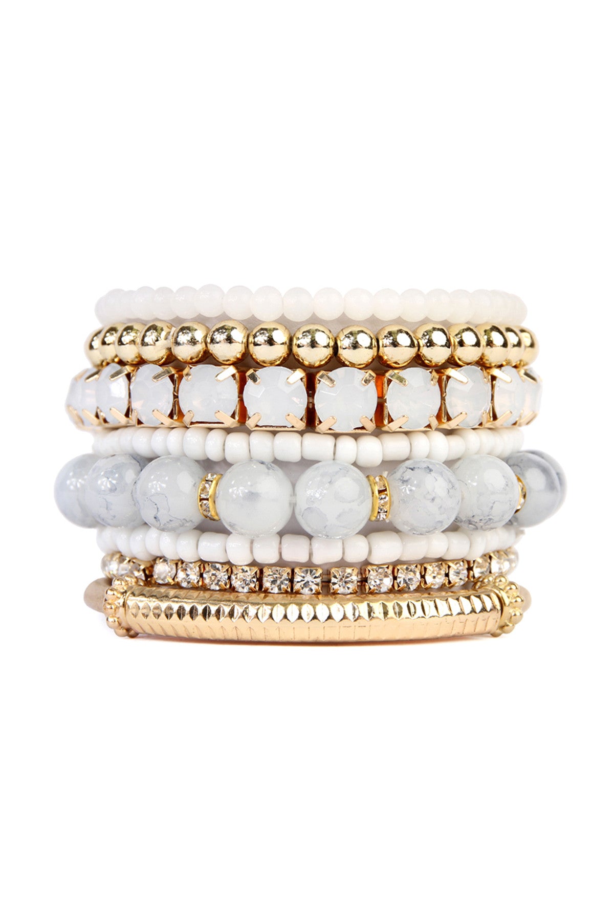 Multi Beads Stretch Bracelet