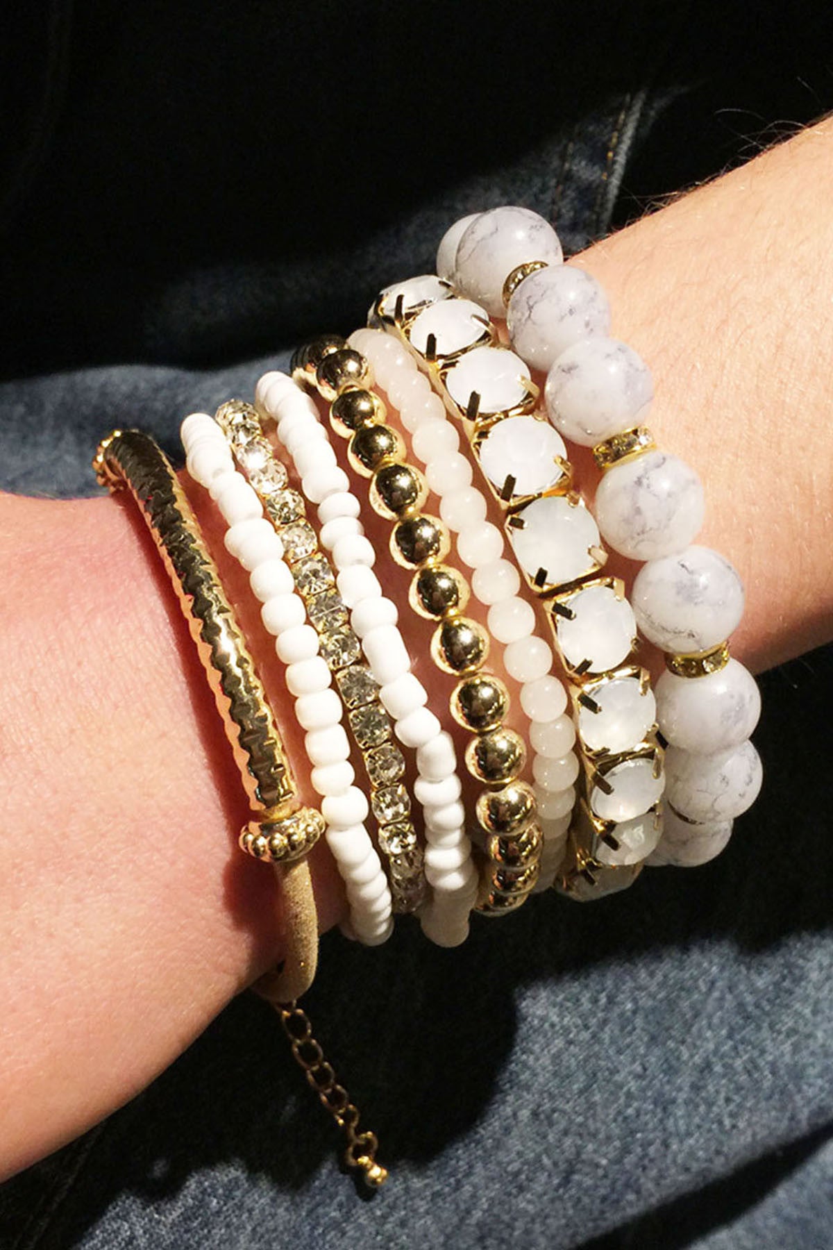Multi Beads Stretch Bracelet