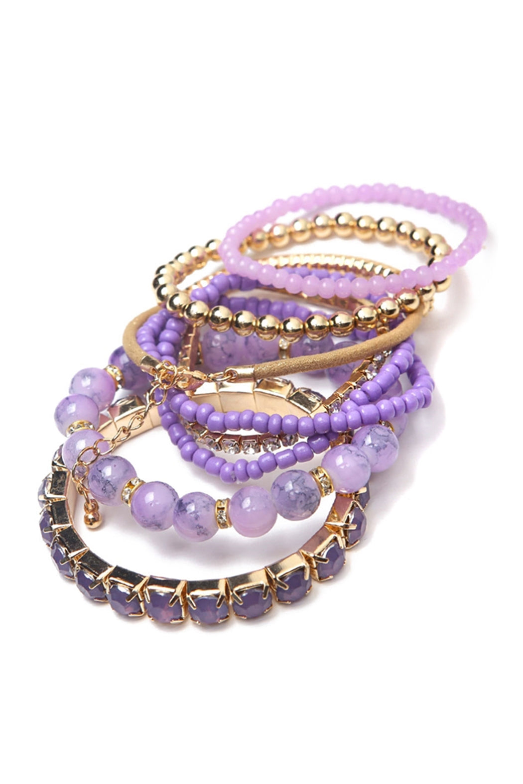 Multi Beads Stretch Bracelet