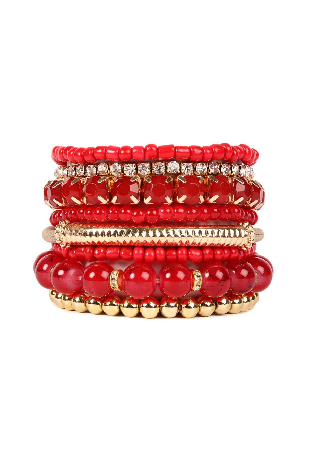 Multi Beads Stretch Bracelet