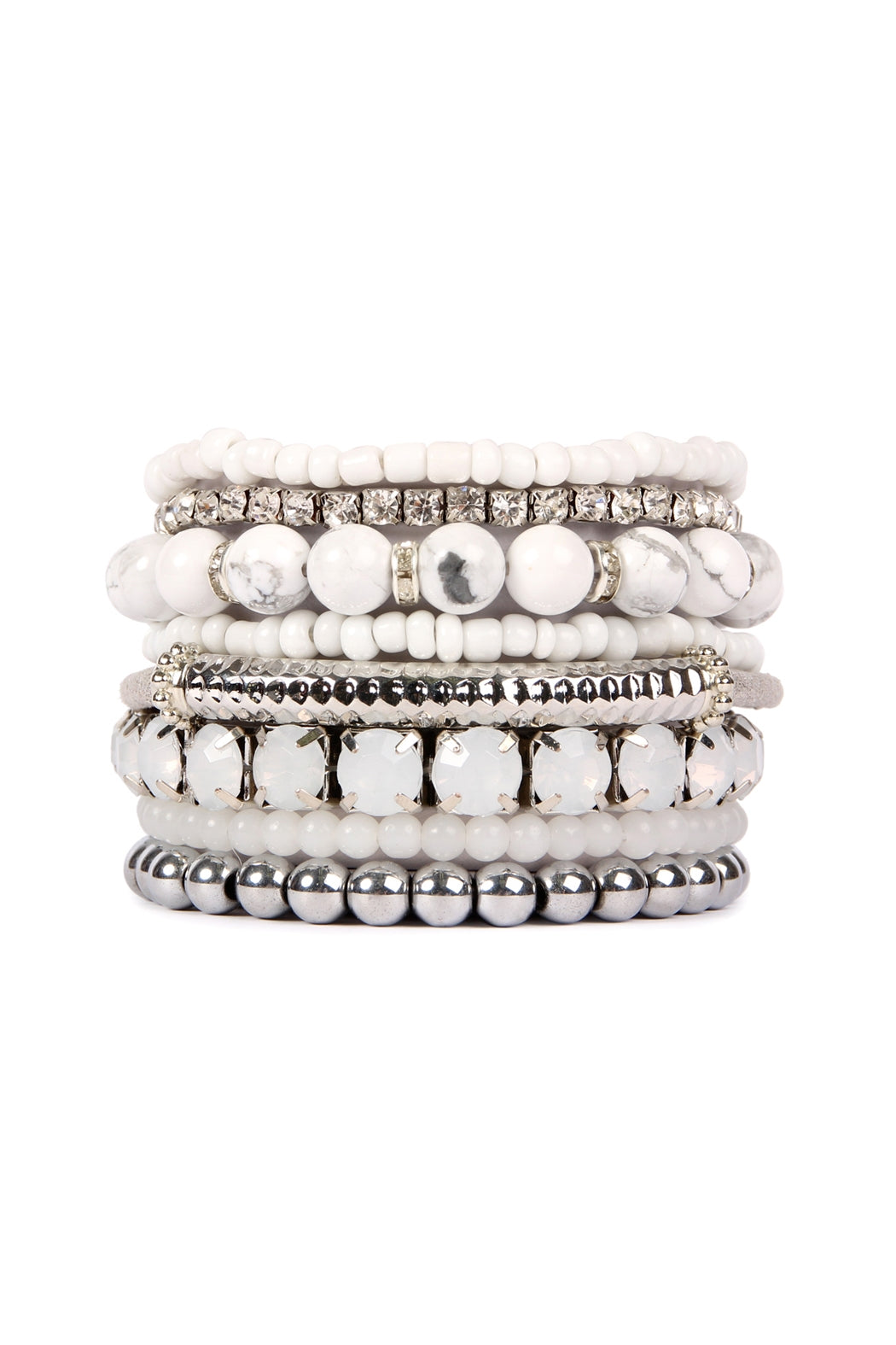Multi Beads Stretch Bracelet