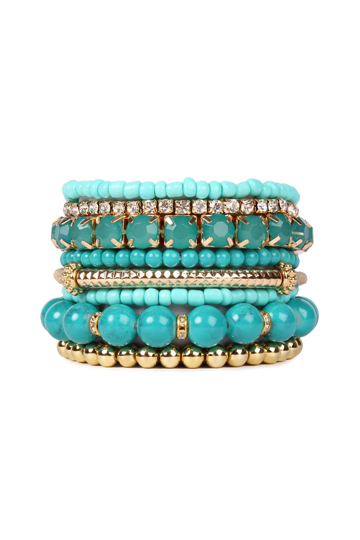 Multi Beads Stretch Bracelet