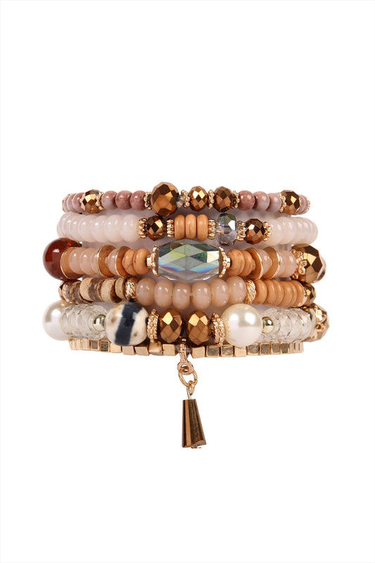 Multi Stone Beads Stackable Bracelets