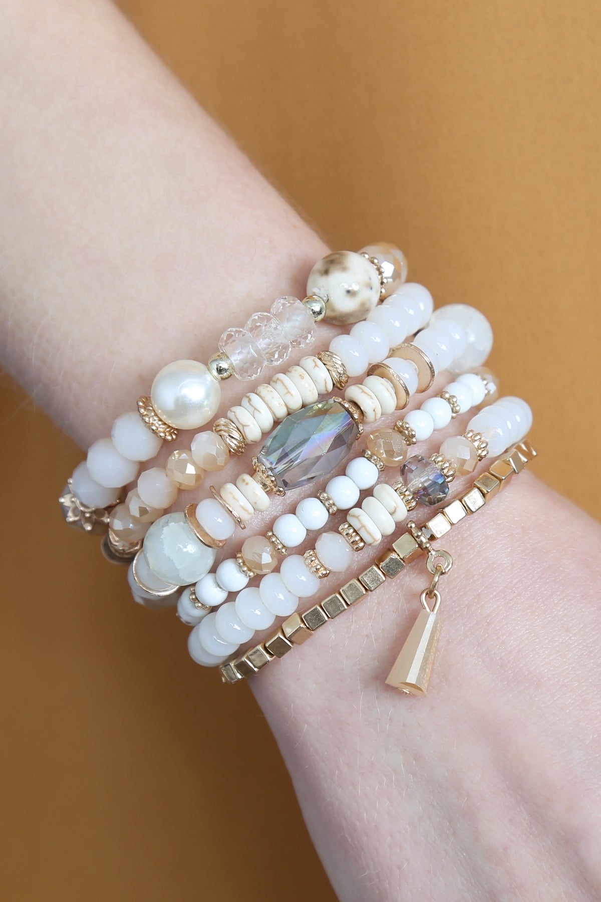 Multi Stone Beads Stackable Bracelets