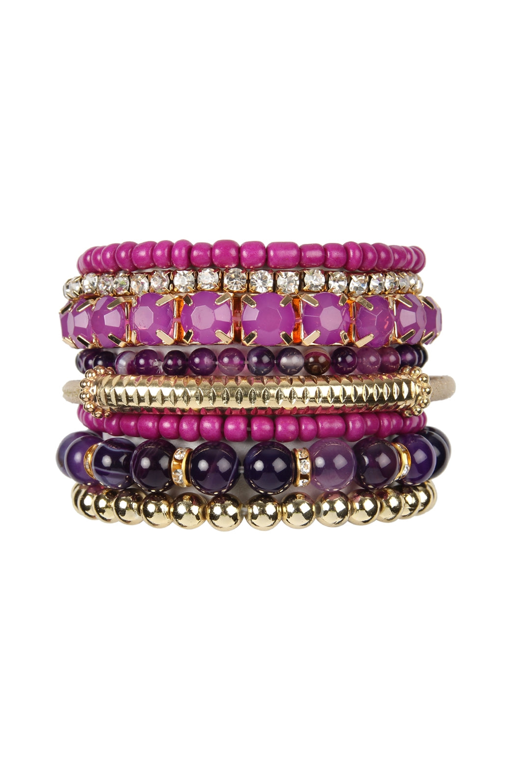 Regular Size Stack-able Beads Bracelet Set