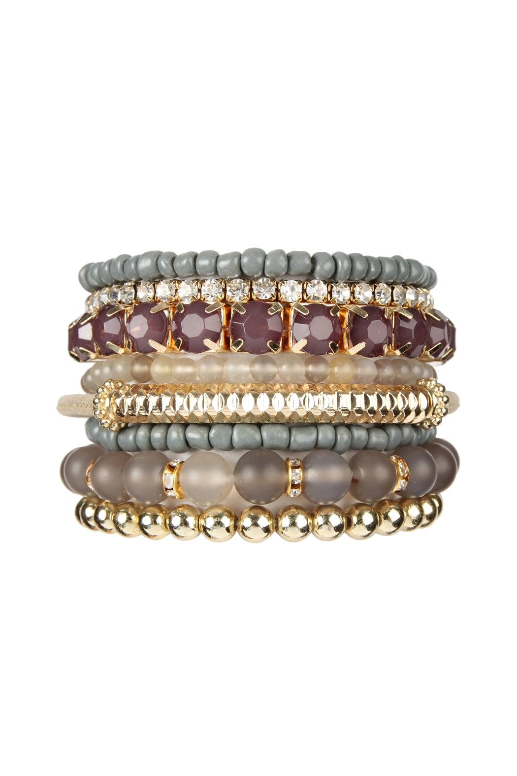 Plus Size Stack-able Beads Bracelet Set