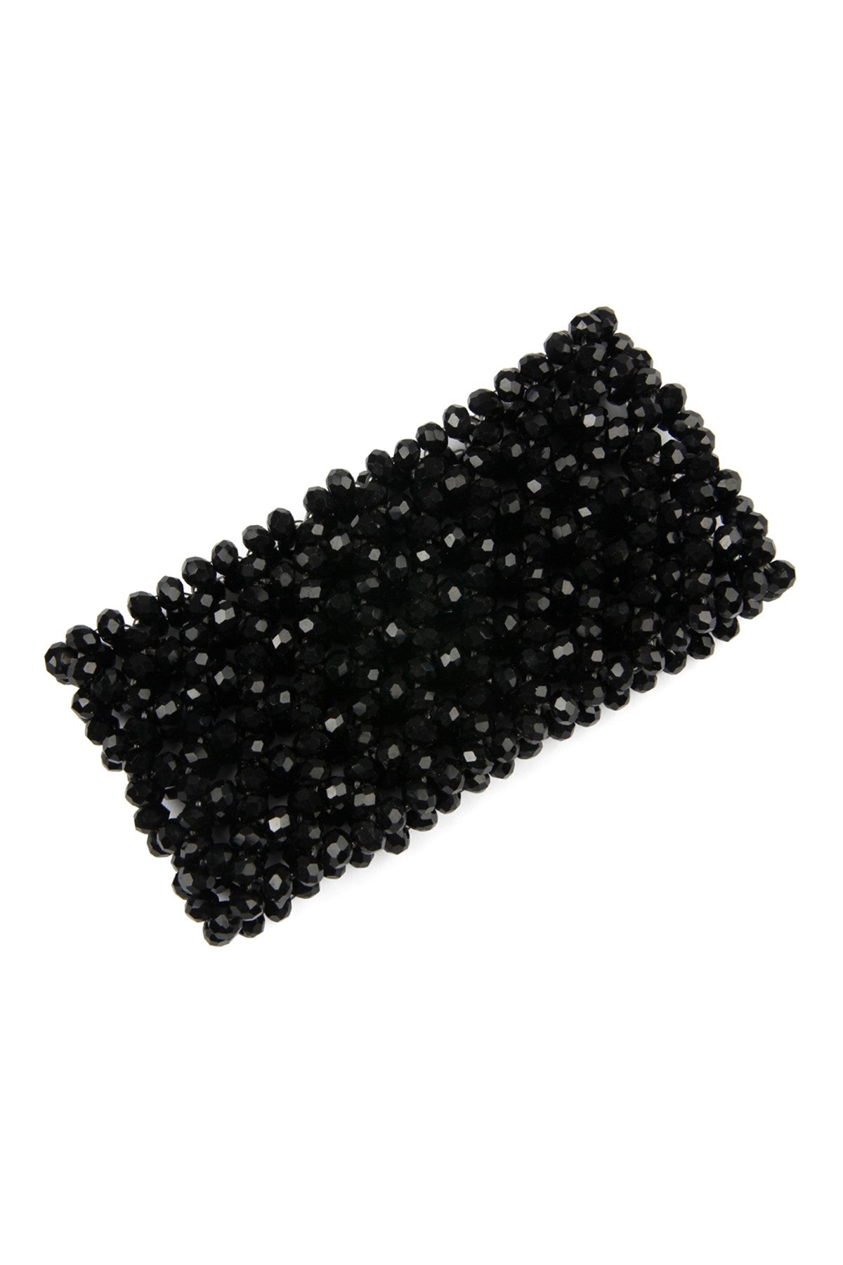 Glass Beads Mesh Wide Stretch Bracelet