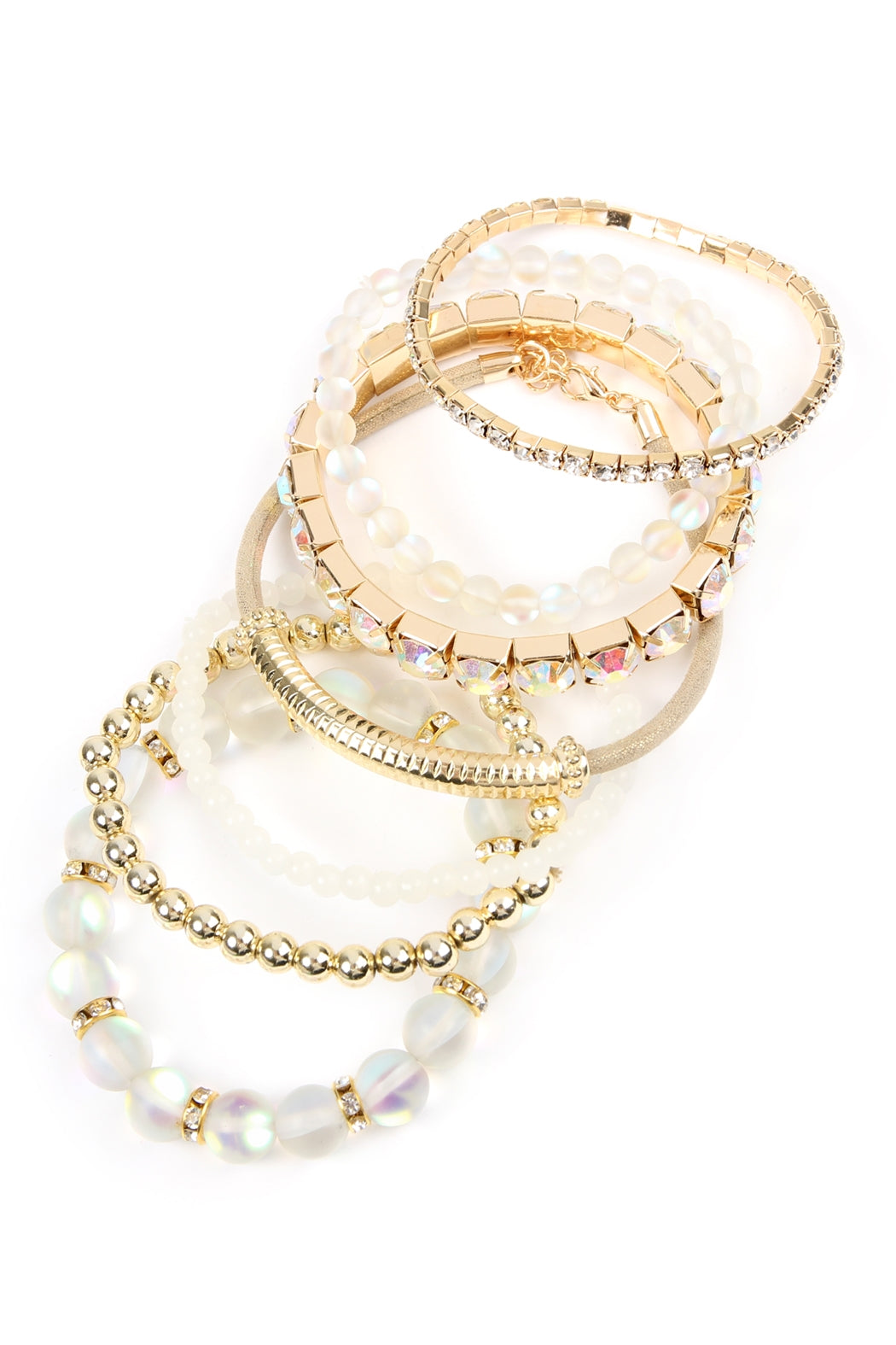 Mermaid Glass Stretch Bracelet Set