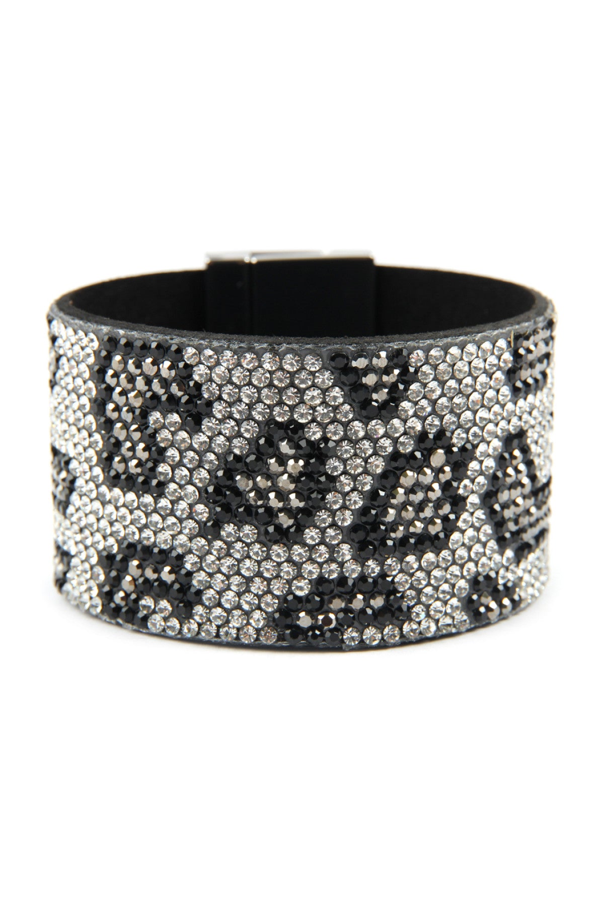 Leopard Rhinestone Wrap Bracelet