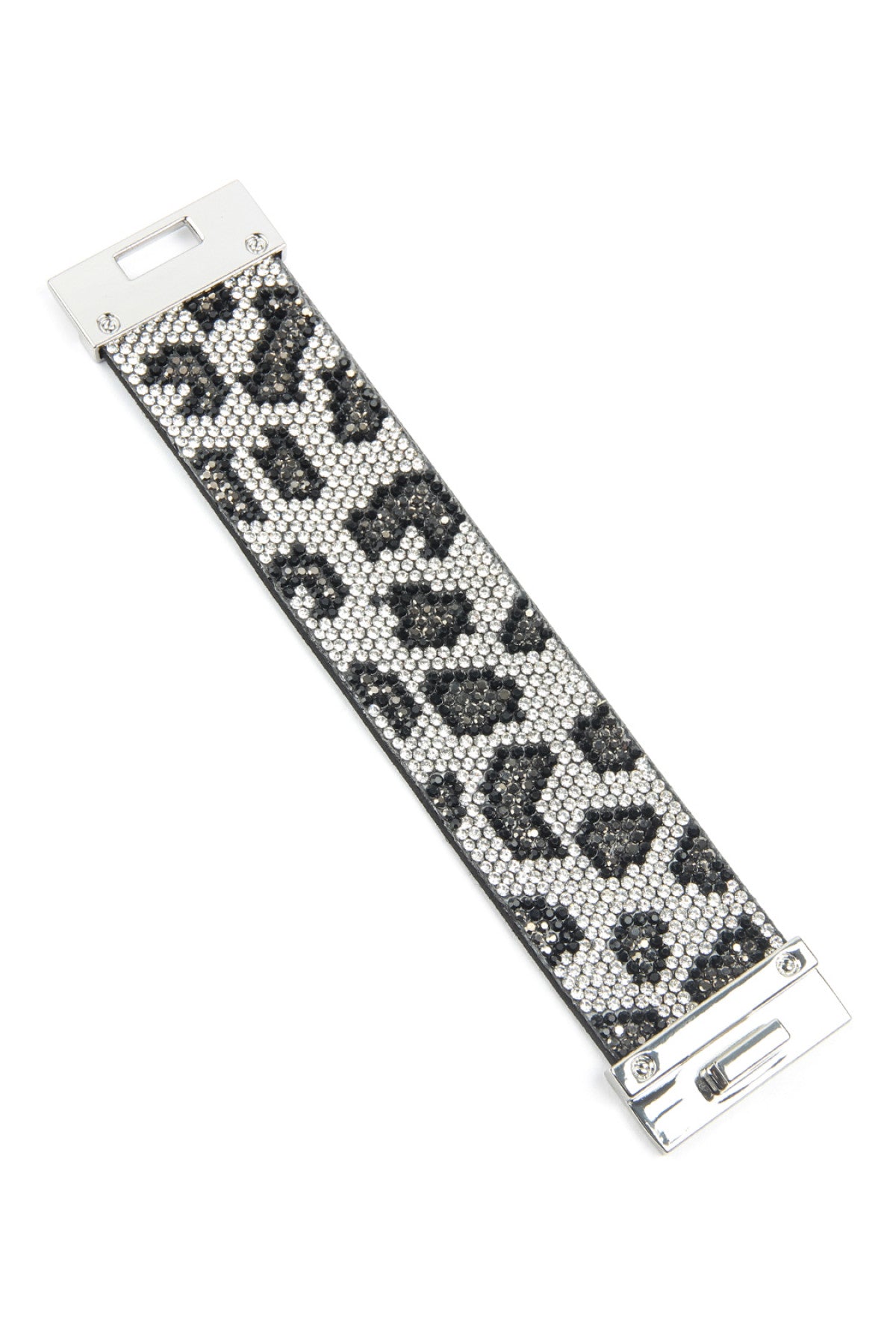 Leopard Rhinestone Wrap Bracelet