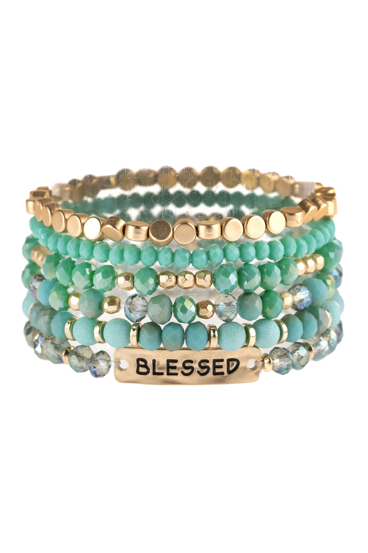 Blessed Charm Mixed Beads Bracelet