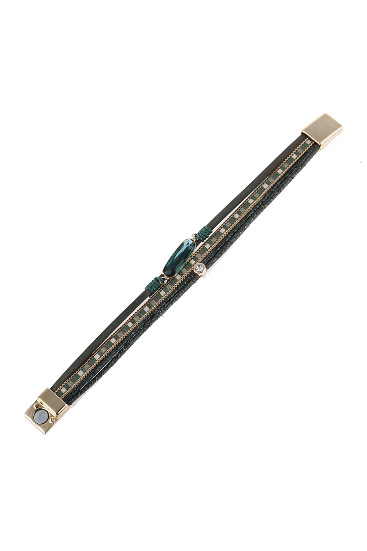 Mixed Line Leather Bracelet