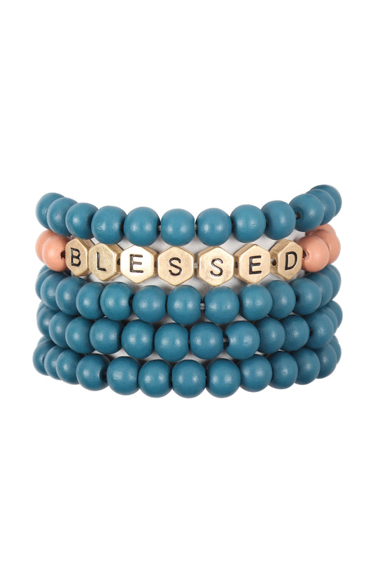 Blessed Charm Multiline Beaded Bracelet
