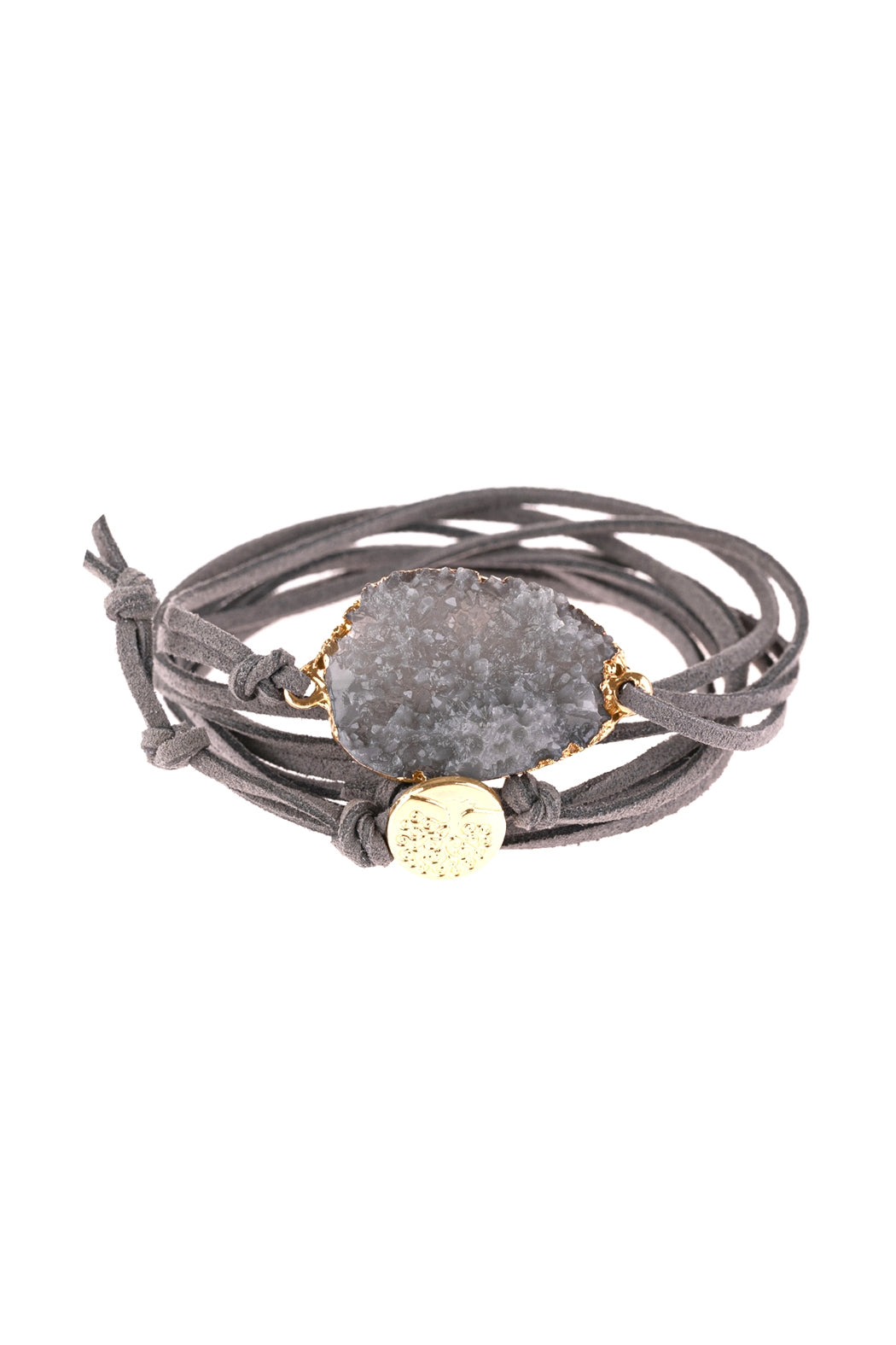 Druzy Charm Bracelet