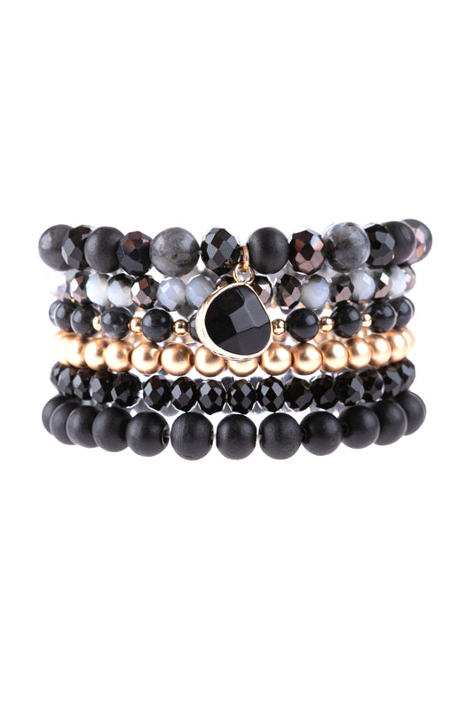 Multi Line Beaded Bracelet