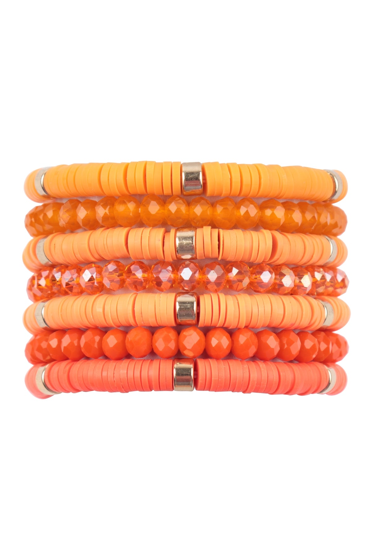 Multiline Ring Beaded Stretch Bracelet