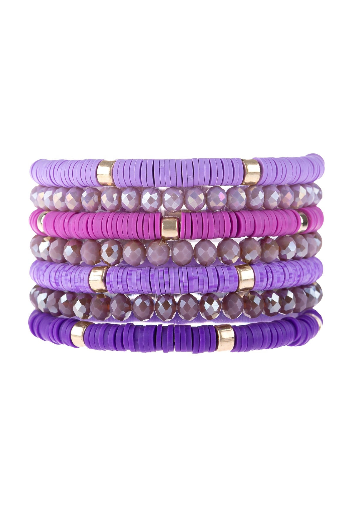 Multiline Ring Beaded Stretch Bracelet