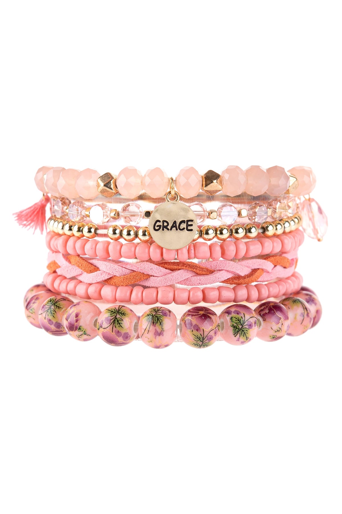 Grace Charm Multiline Beads Bracelet