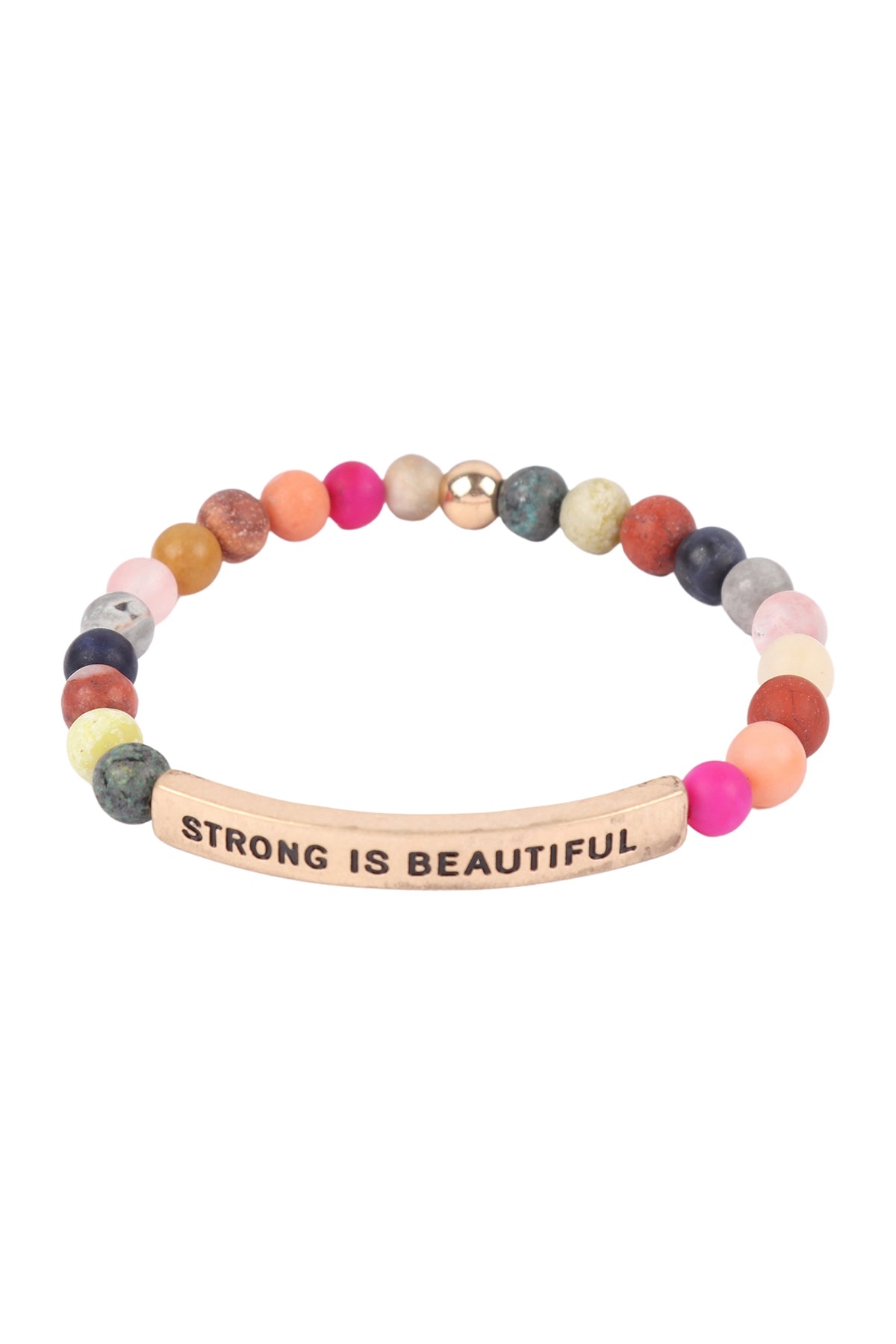 Strong is Beautiful Inspirational Bracelet